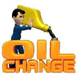 Man pouring oil from a yellow bottle onto the orange words 