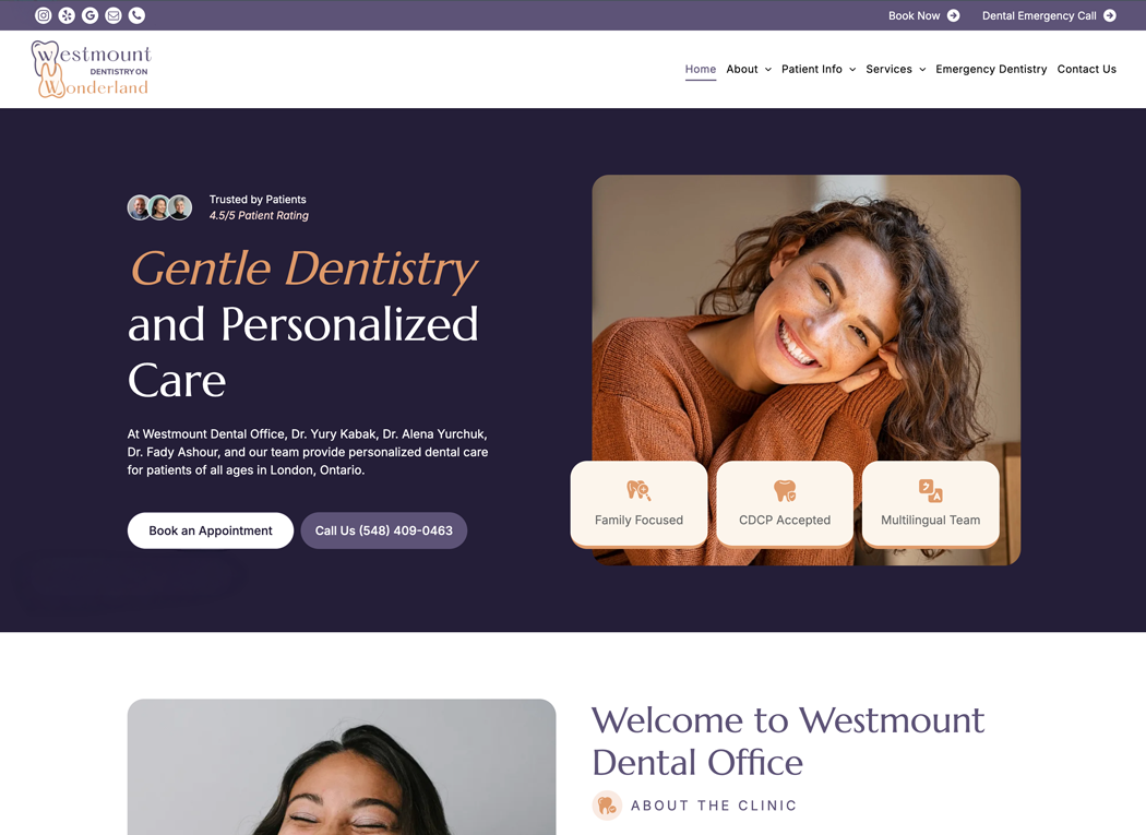 Westmount Dental Office - Dr. Yury Kabak