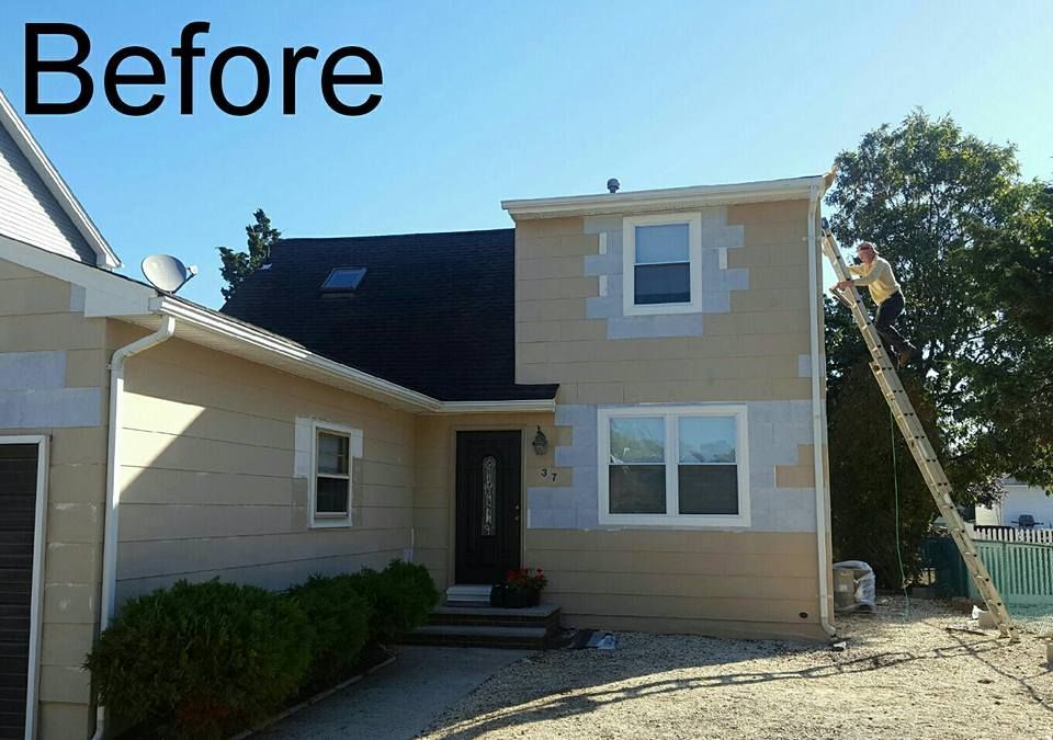 A picture of a house before being painted