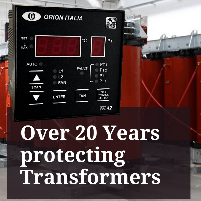 Cast resin transformer, temperature controller