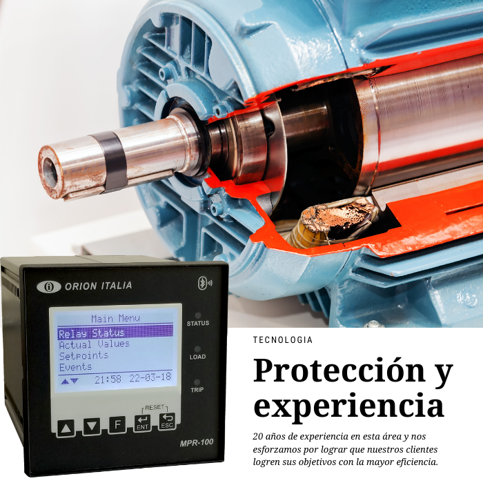 Protección del motor eléctrico con MPR100 Protección del motor eléctrico con MPR100