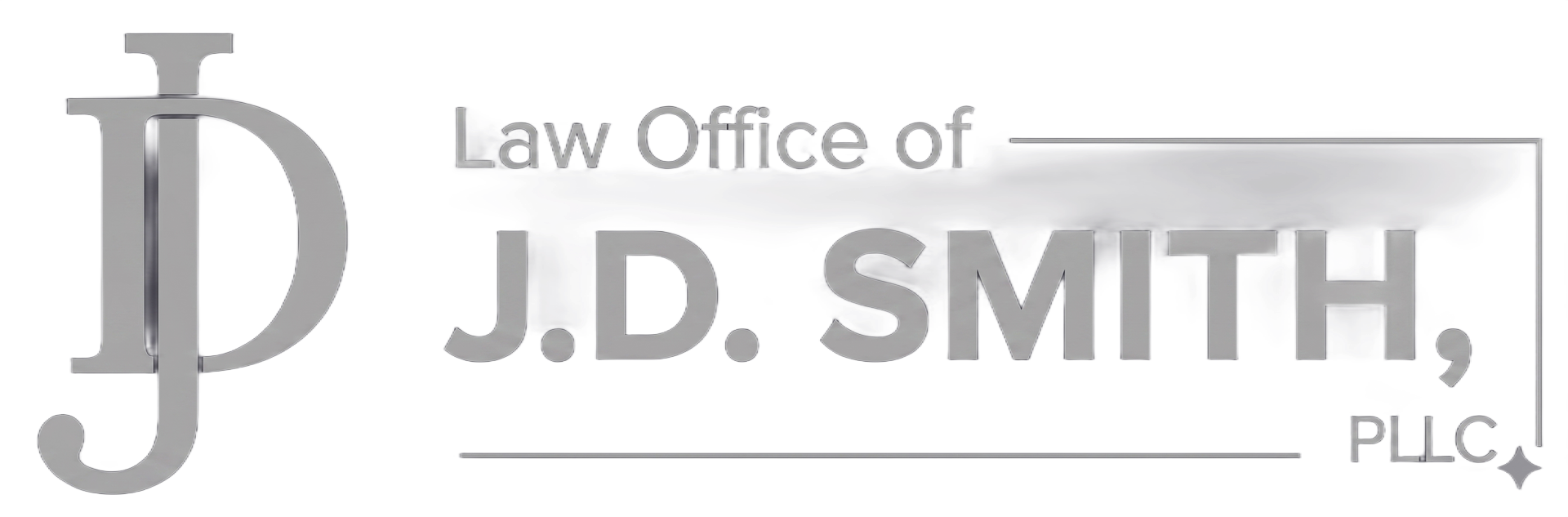 Logo for Law Office of J.D. Smith, PLLC in gray text with stylized JDS initials