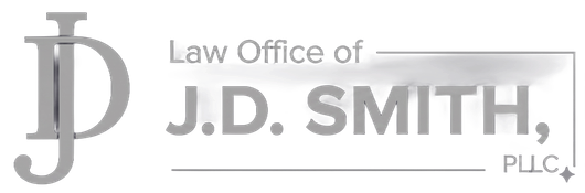 Logo for Law Office of J.D. Smith, PLLC in gray text with stylized JDS initials