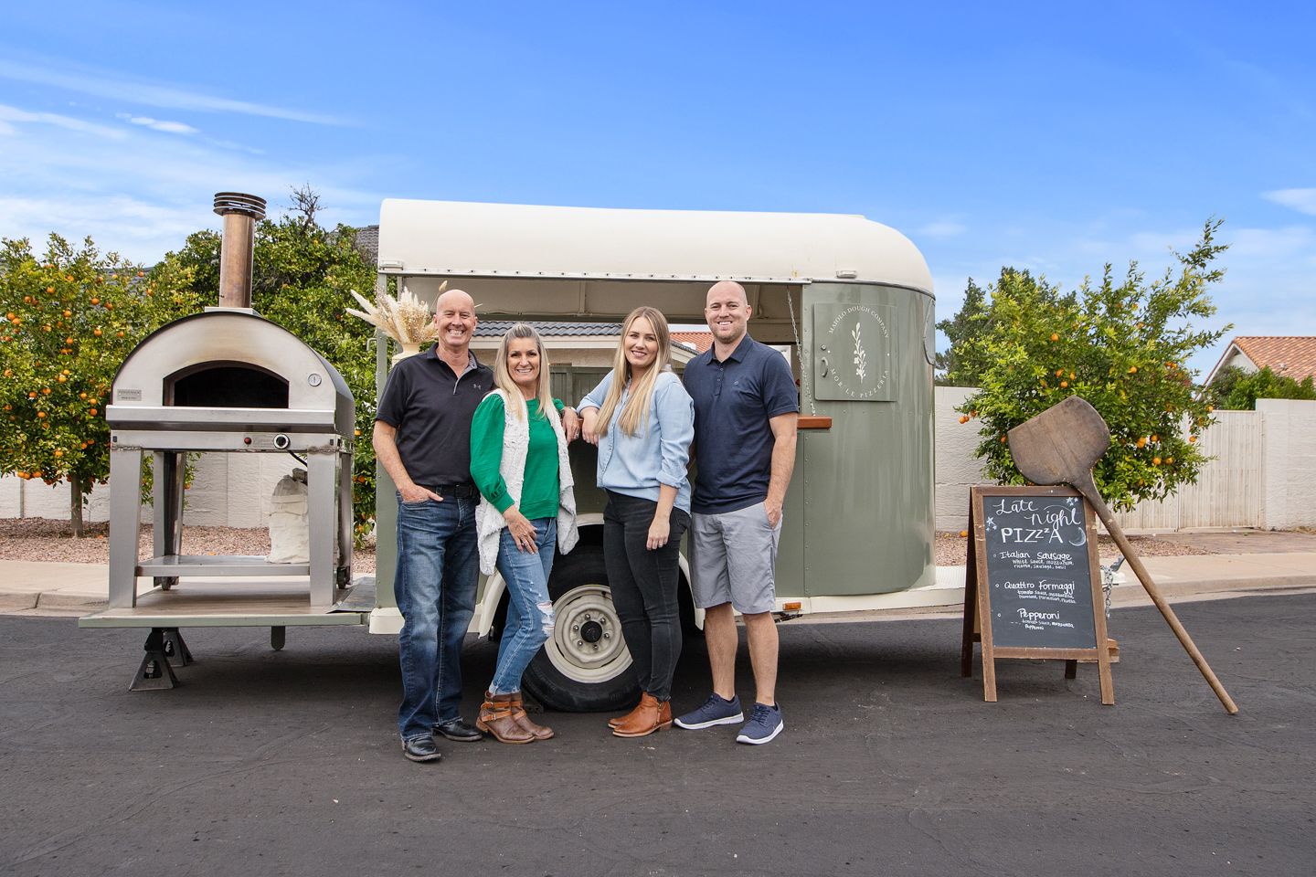 The Beyond Basil Team, Robert and Colleen Biggs, and Derek and Kaila Biggs