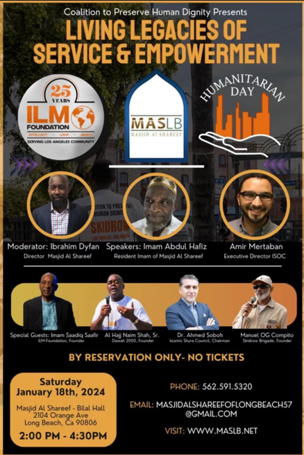 A poster for living legacies of service and empowerment