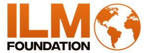 ILM Foundation logo with orange text and a globe graphic.