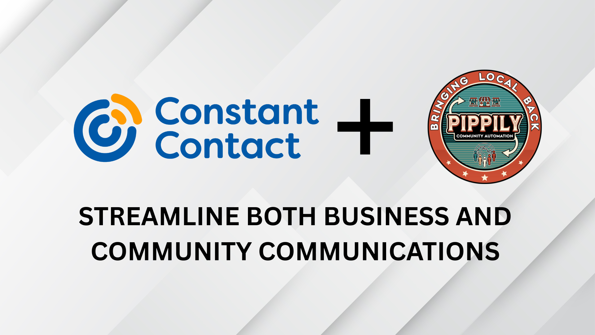 Constant Contact logo + The Pipply logo; text reads