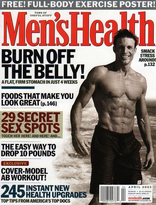 Ron Matthews is on the cover of a magazine called men 's health