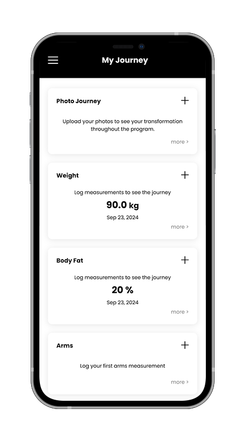 A cell phone with a my journey app on it.