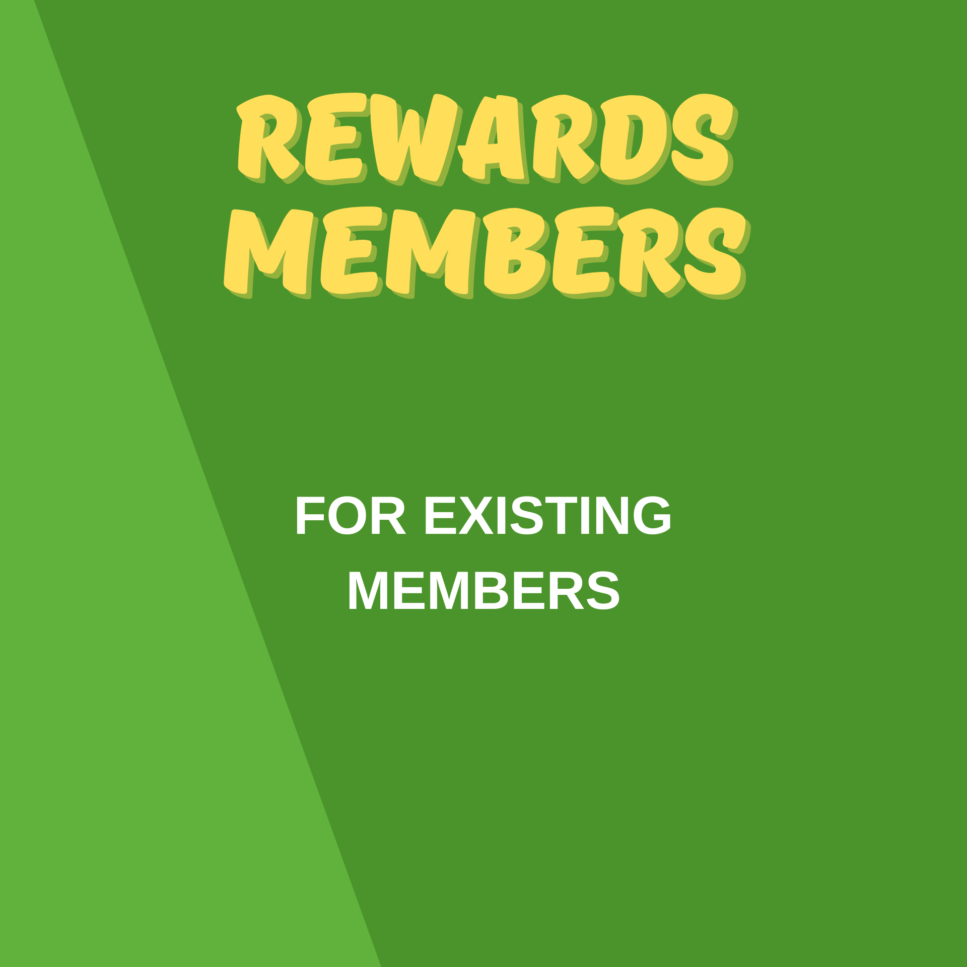 A green background with the yellow text 