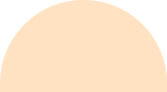 A close up of a peach colored object on a white background.