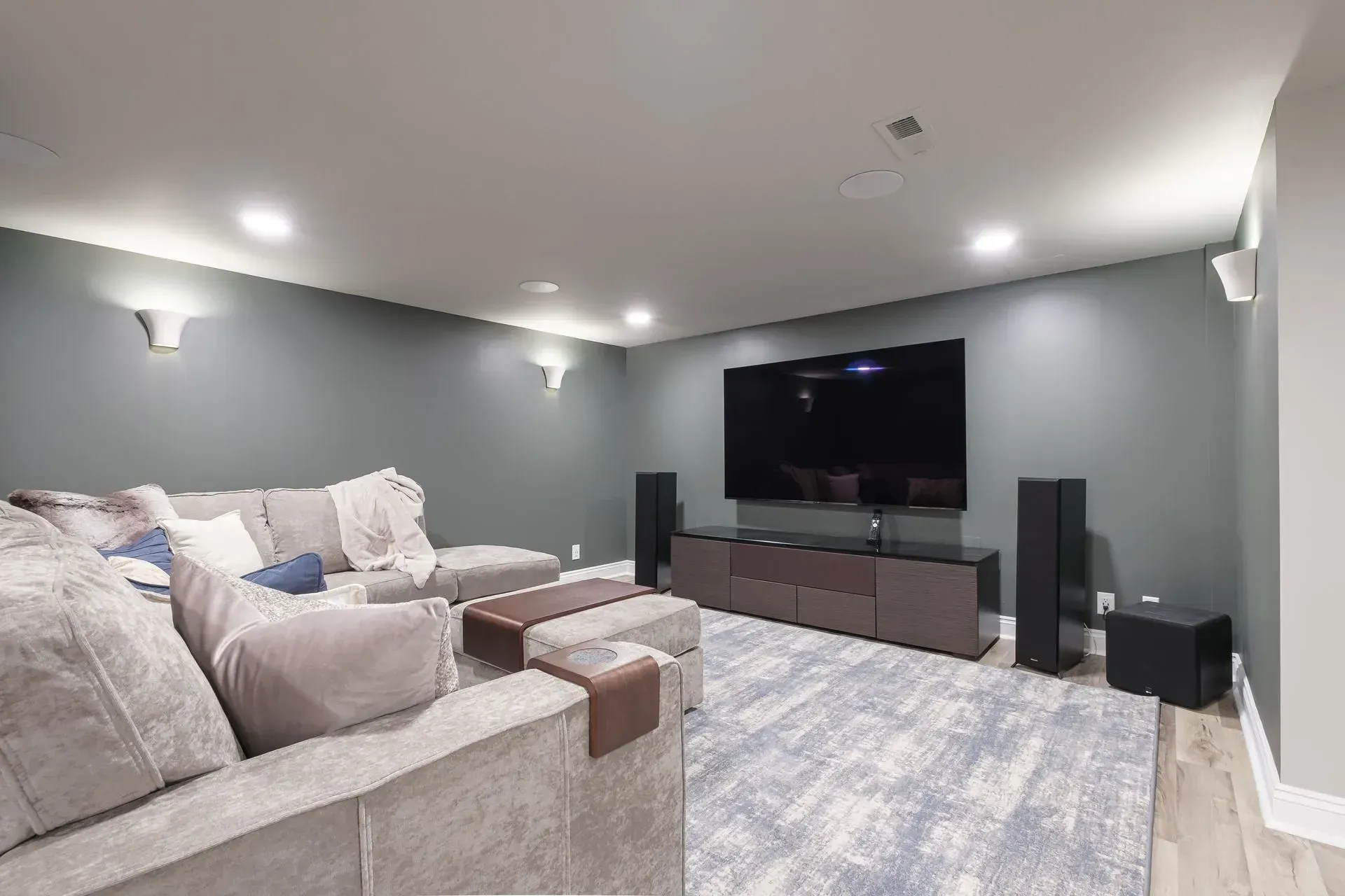 Basement Media Room Ideas That Feel Refined and Comfortable | ASRD