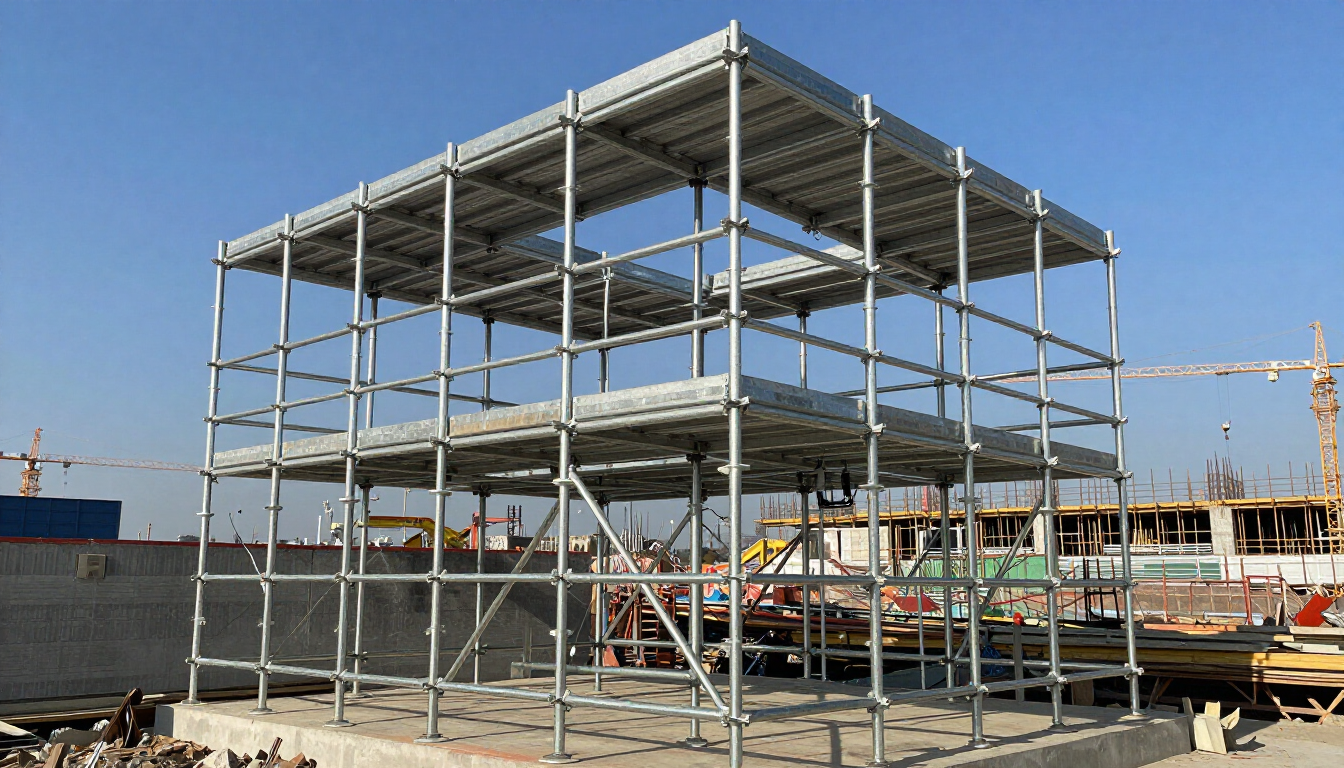 Dettaglio ponteggio metallico TRB per cantieri edili