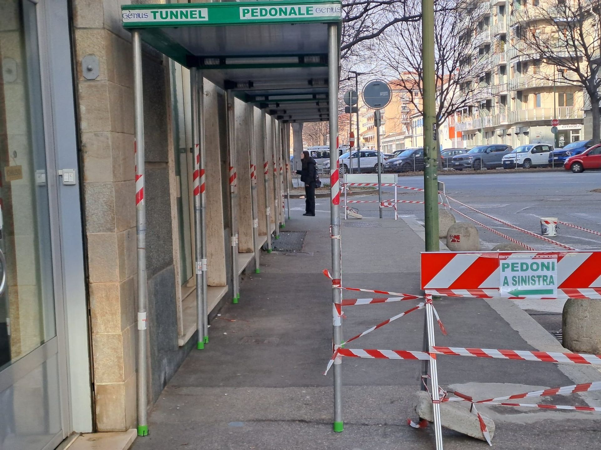 tunnel pedonali, impalcature, ponteggi mobili