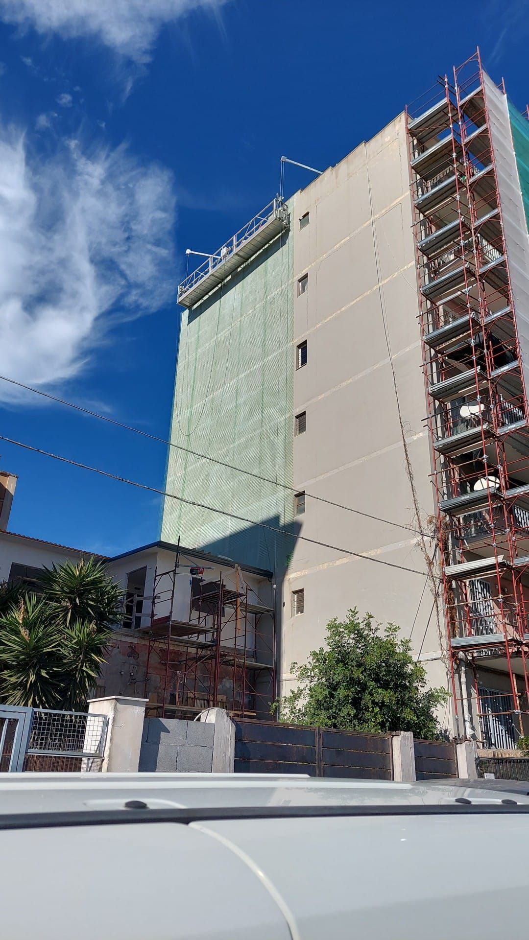 ponteggi a sbalzo, ponteggi a bilancia, impalcature, ponteggi mobili