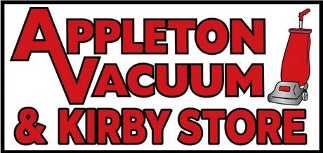 Appleton Vacuum logo in red and black with a red vacuum cleaner icon