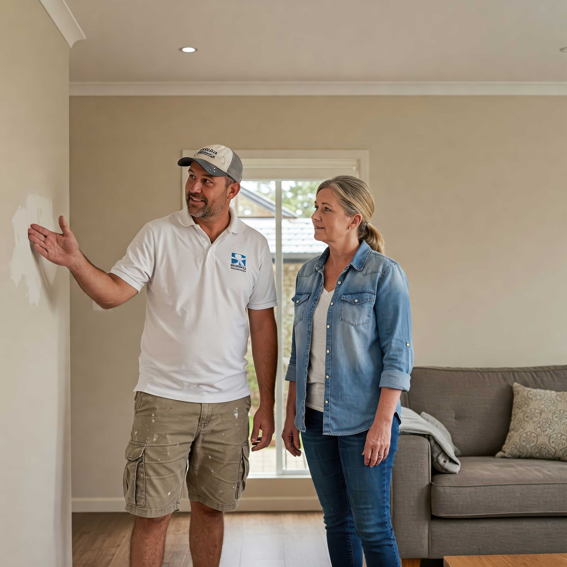 Local Interior Painters at Work Inside a Home in Gladstone