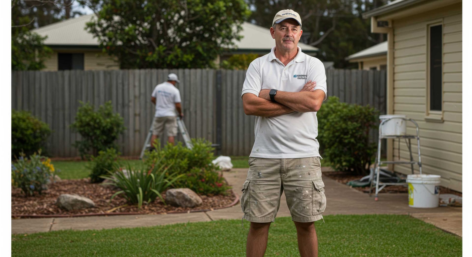 Local Painters at Work for Painting Day in Gladstone