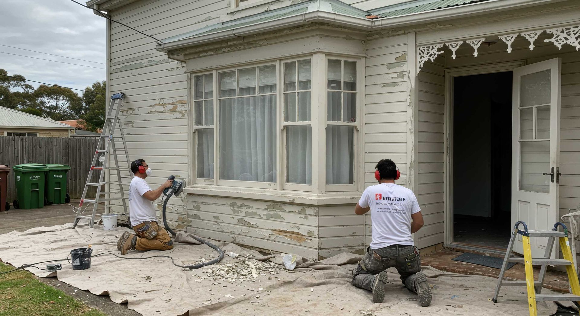 Crisp White Weatherboard Home Painted by Experts in Gladstone