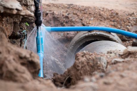 Water main pipe leaking.