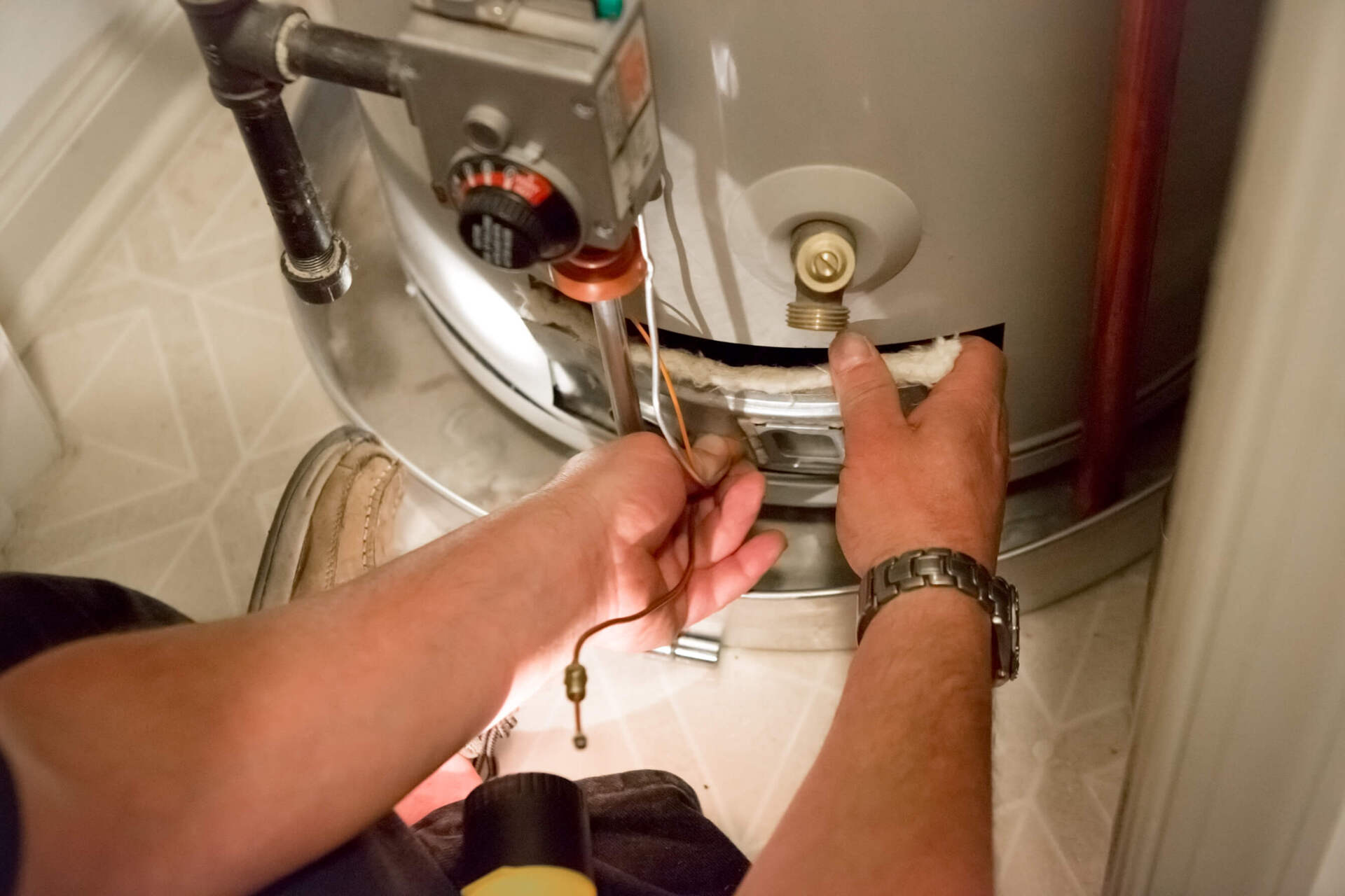 Repairing a water heater