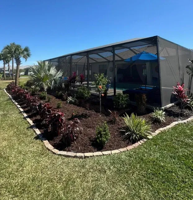 custom flower bed edging