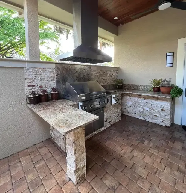 Custom outdoor kitchen in Fort Myers, FL