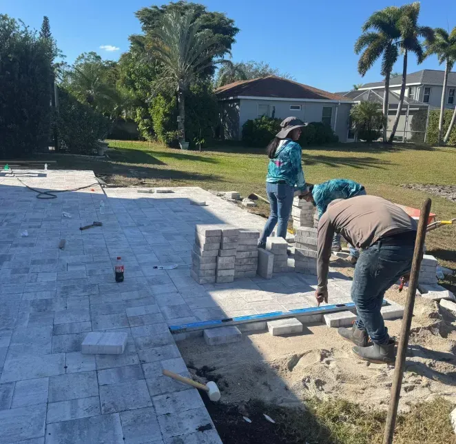 hardscaping in the club at grandezza fl