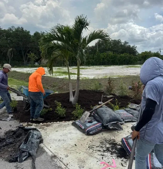 mulch installation in fort myers fl
