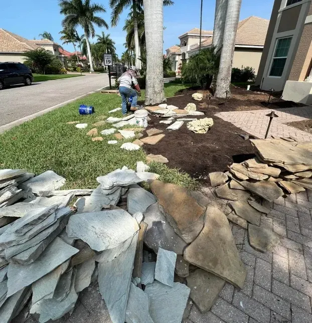 professional stone installation
