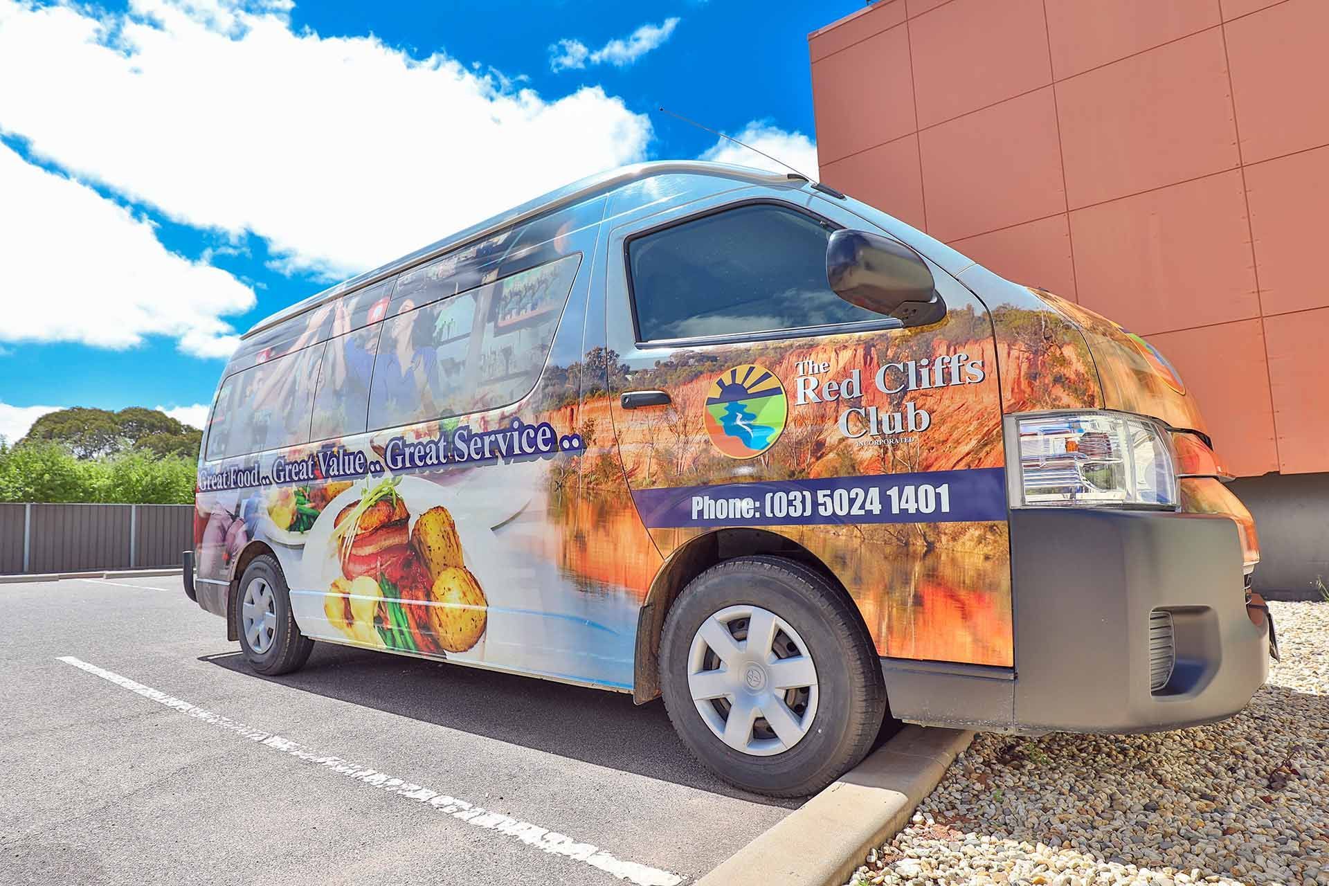 Courtesy Bus to Red Cliffs Club, Mildura