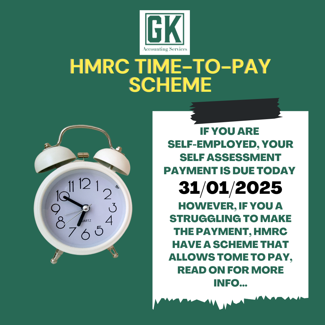 HMRC Time-to-pay for self assessment