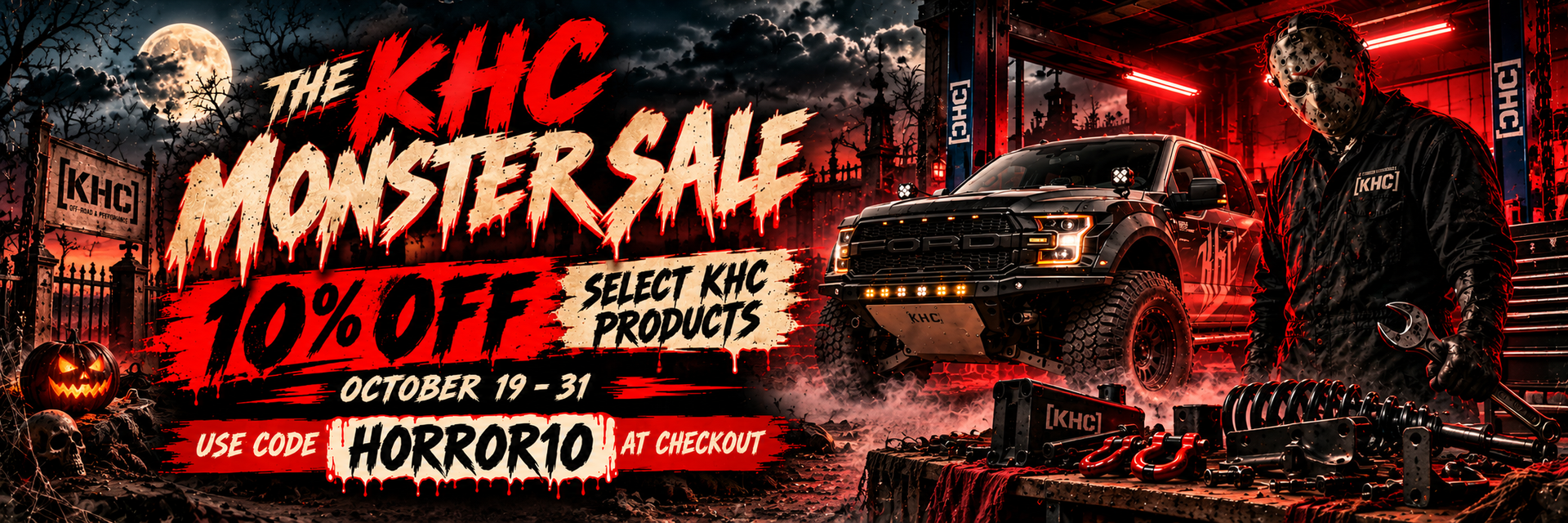 The KHC Monster Sale: 10% off select KHC products October 19-31 with code HORROR10