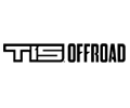 Black and white TIS OFFROAD logo, a stylized text design for off-road vehicle products.