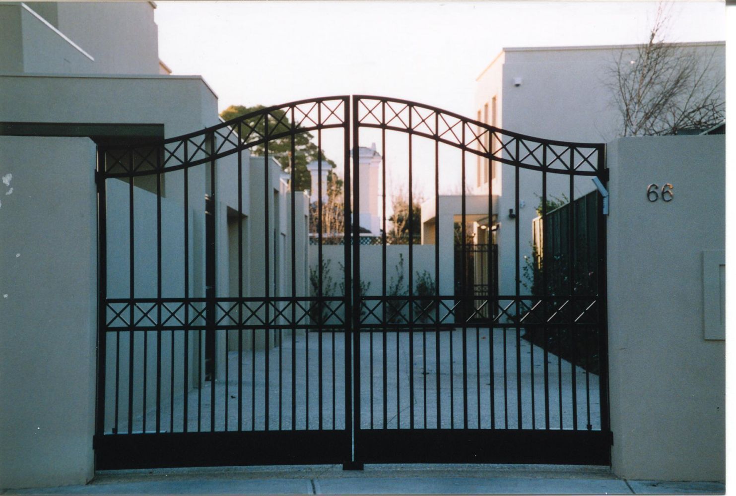 Swing Gate In House 66 - Cheltenham, VIC - Park Avenue Wrought Iron