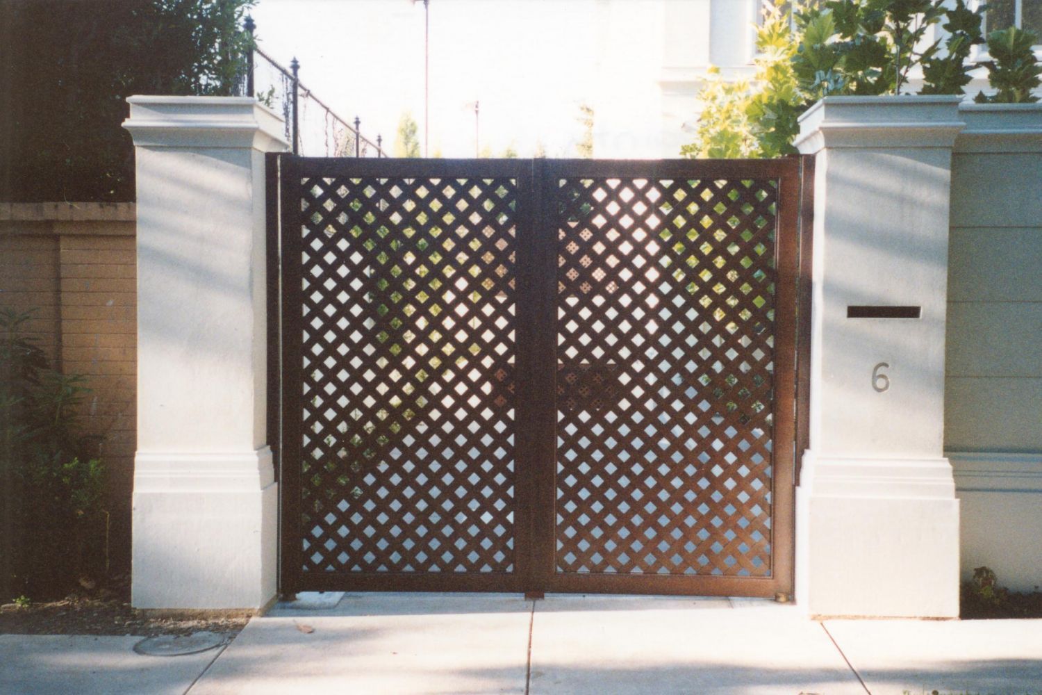 Swing Gate In House 6 - Cheltenham, VIC - Park Avenue Wrought Iron