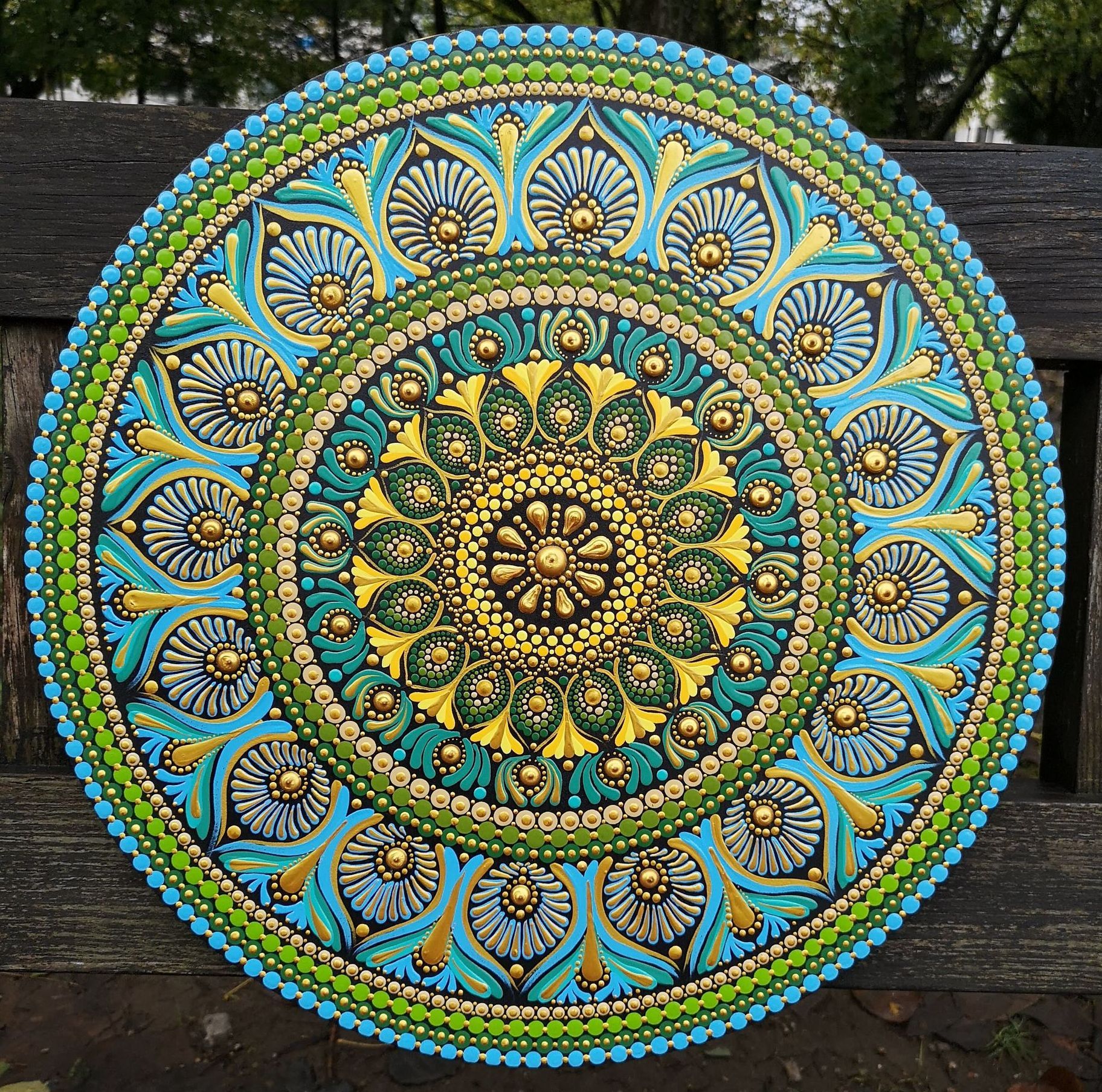 mandala pintada à mão