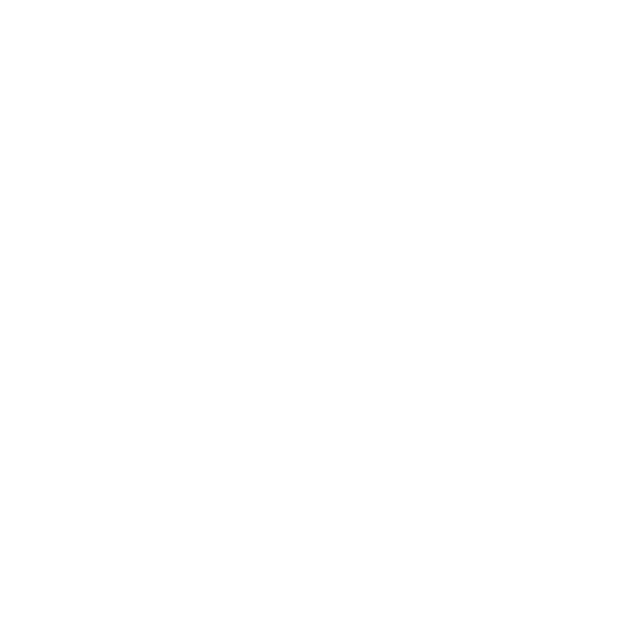 FCA Sports logo in black and gray on a white background