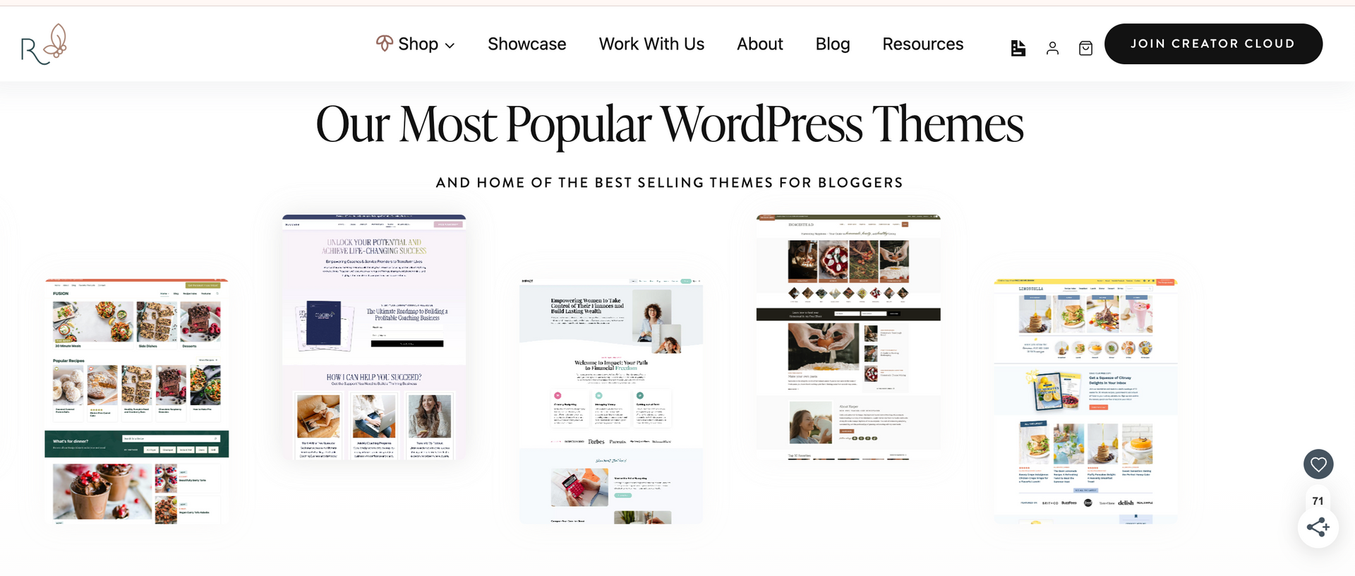 restored wordpress website templates