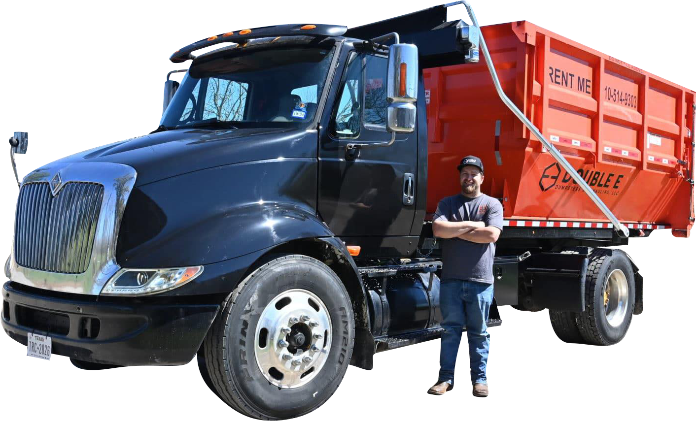 Double E Dumpsters truck San Antonio, TX