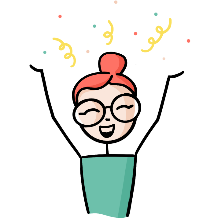 Suzanne Menheere, blij van alle positieve reviews en feedback.
