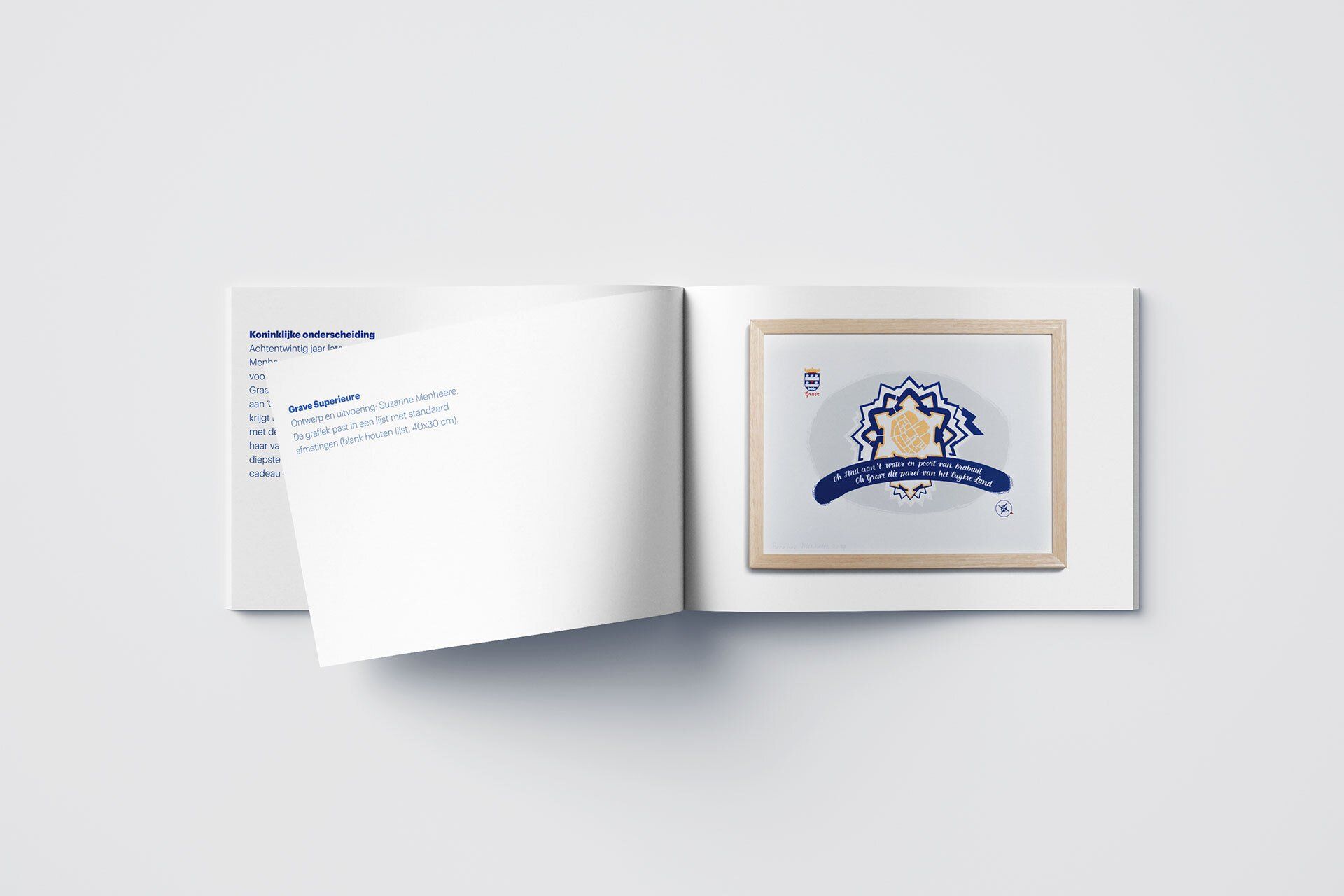 Brochure 'Grave Superieure', ontwerp: Suzanne Menheere