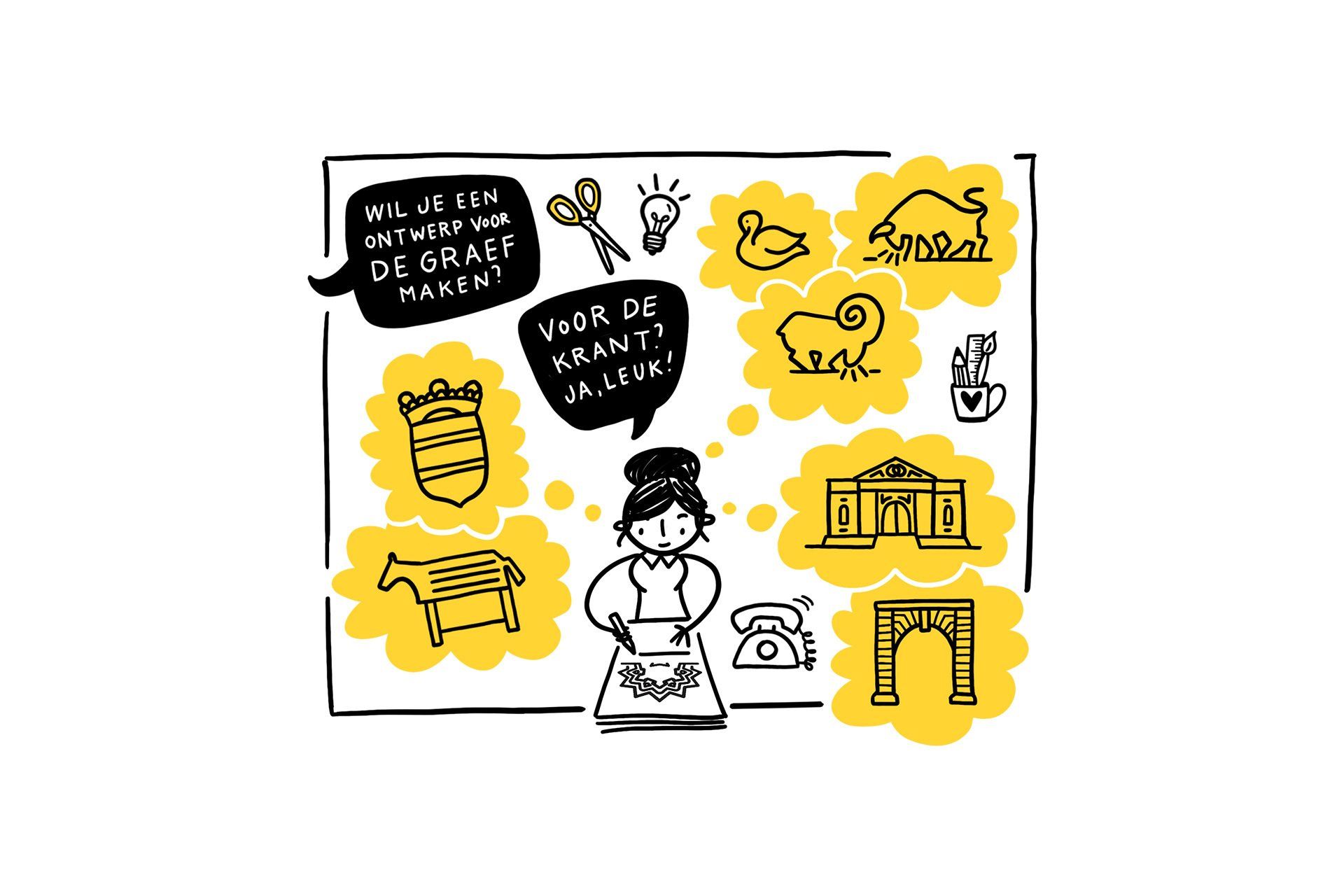 Infographic over Grave aan de Maas. Ontwerp: Suzanne Menheere.