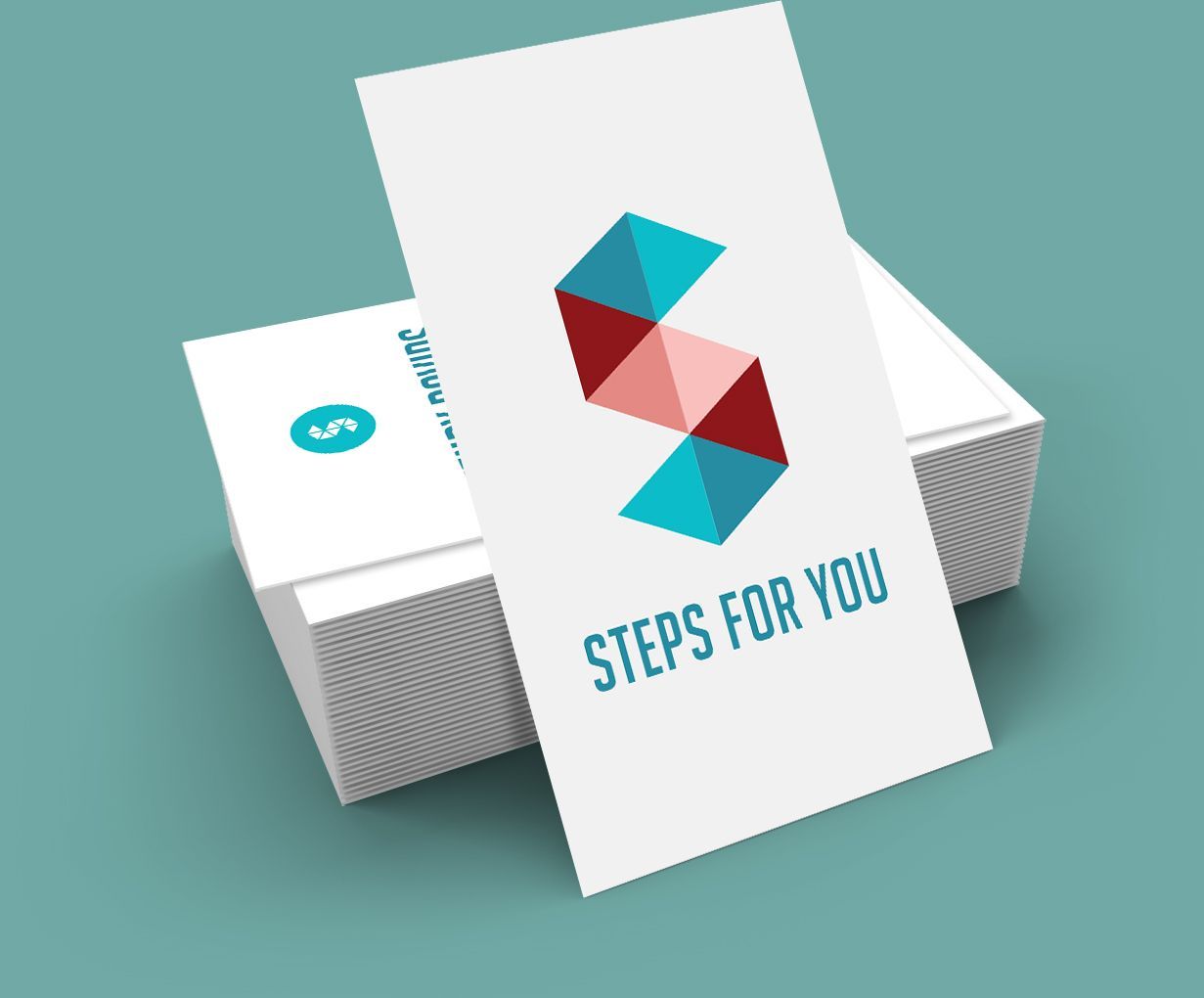 Review logo 'Steps for you'. Ontwerp: Suzanne Menheere.