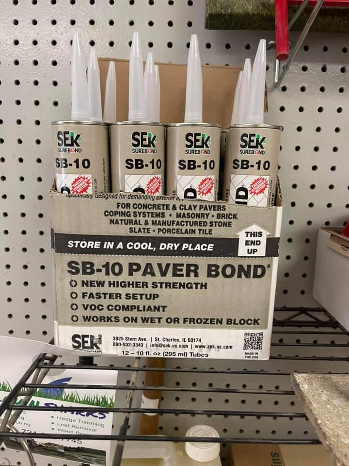 Tubes of Adhesive for Pavers