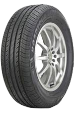 Black car tire mounted on a silver alloy wheel, isolated on a white background