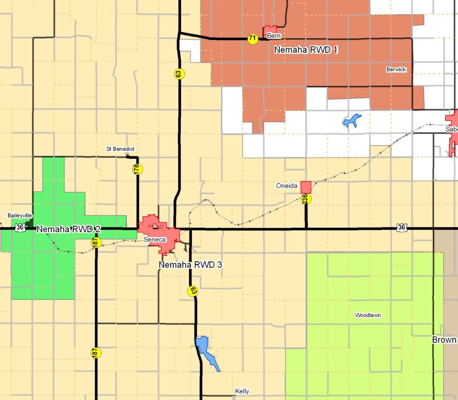 Nemaha County, Kansas County Maps