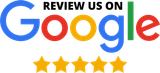 A graphic encouraging customers to leave a review on Google