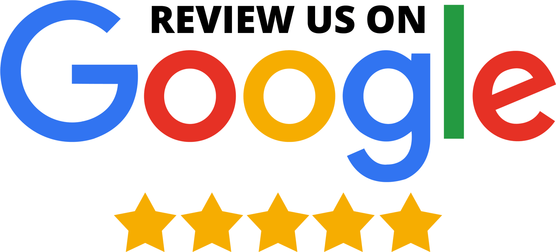A graphic encouraging customers to leave a review on Google