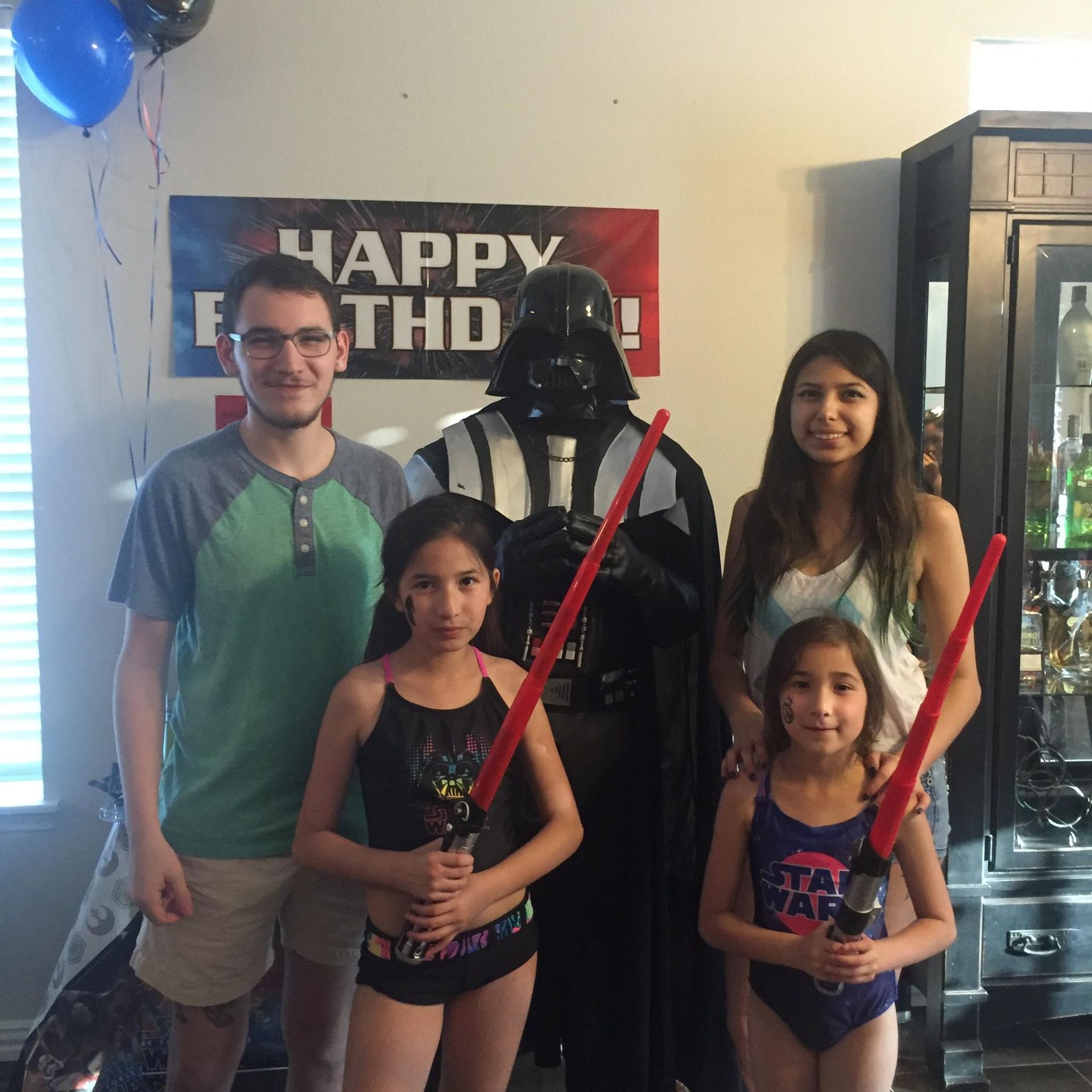 Darth Vader Costume in Birthday Party